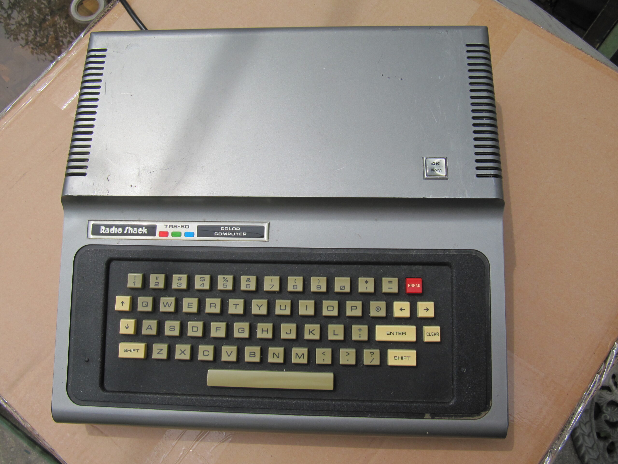 Tandy TRS-80 Color Computer top.